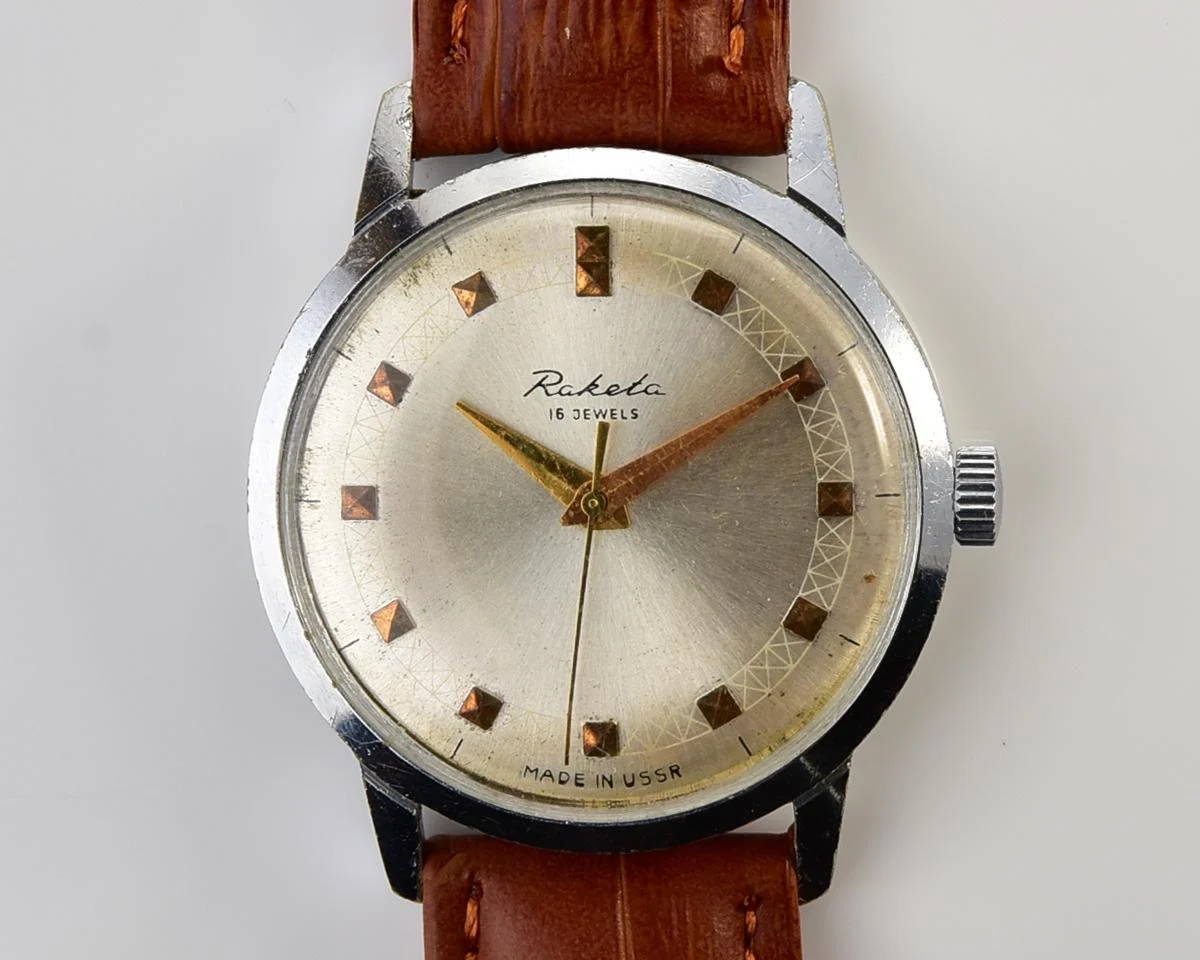 Soviet Raketa vintage mechanical watch