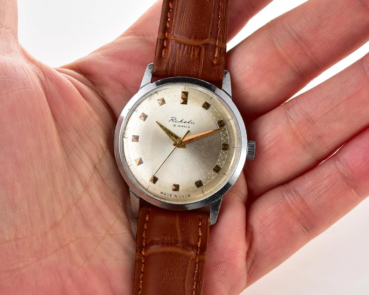 Soviet Raketa vintage mechanical watch
