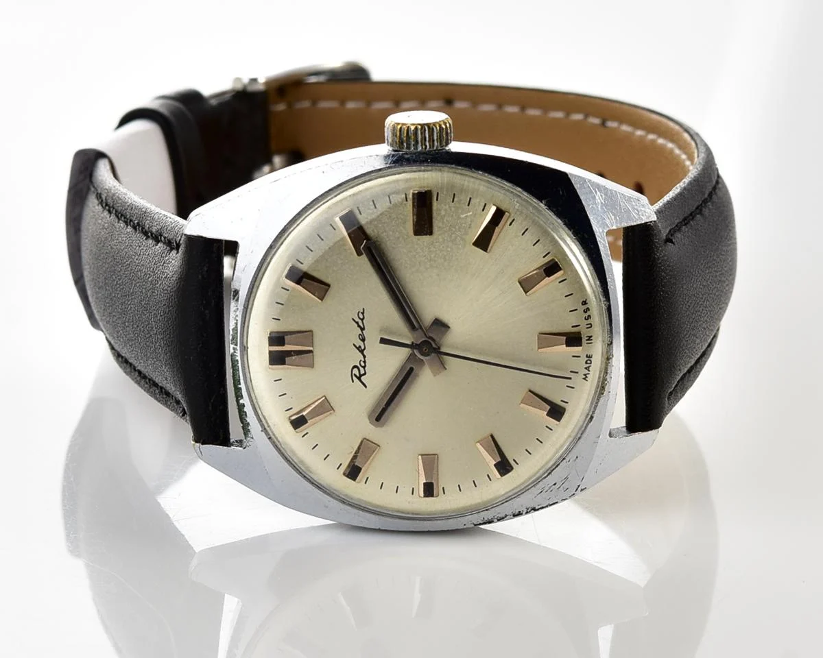 Soviet Raketa vintage mechanical watch