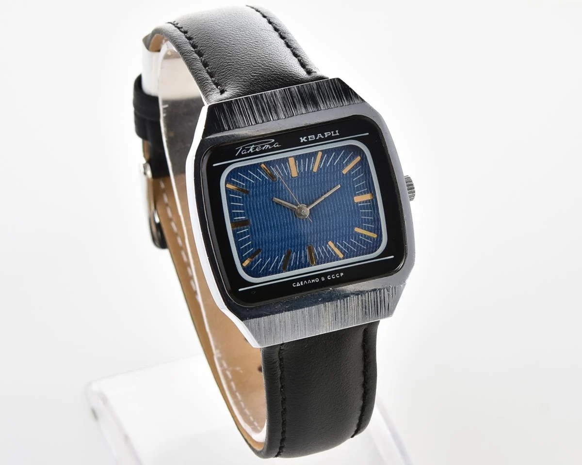 Stylish Soviet Raketa "TV" quartz watch