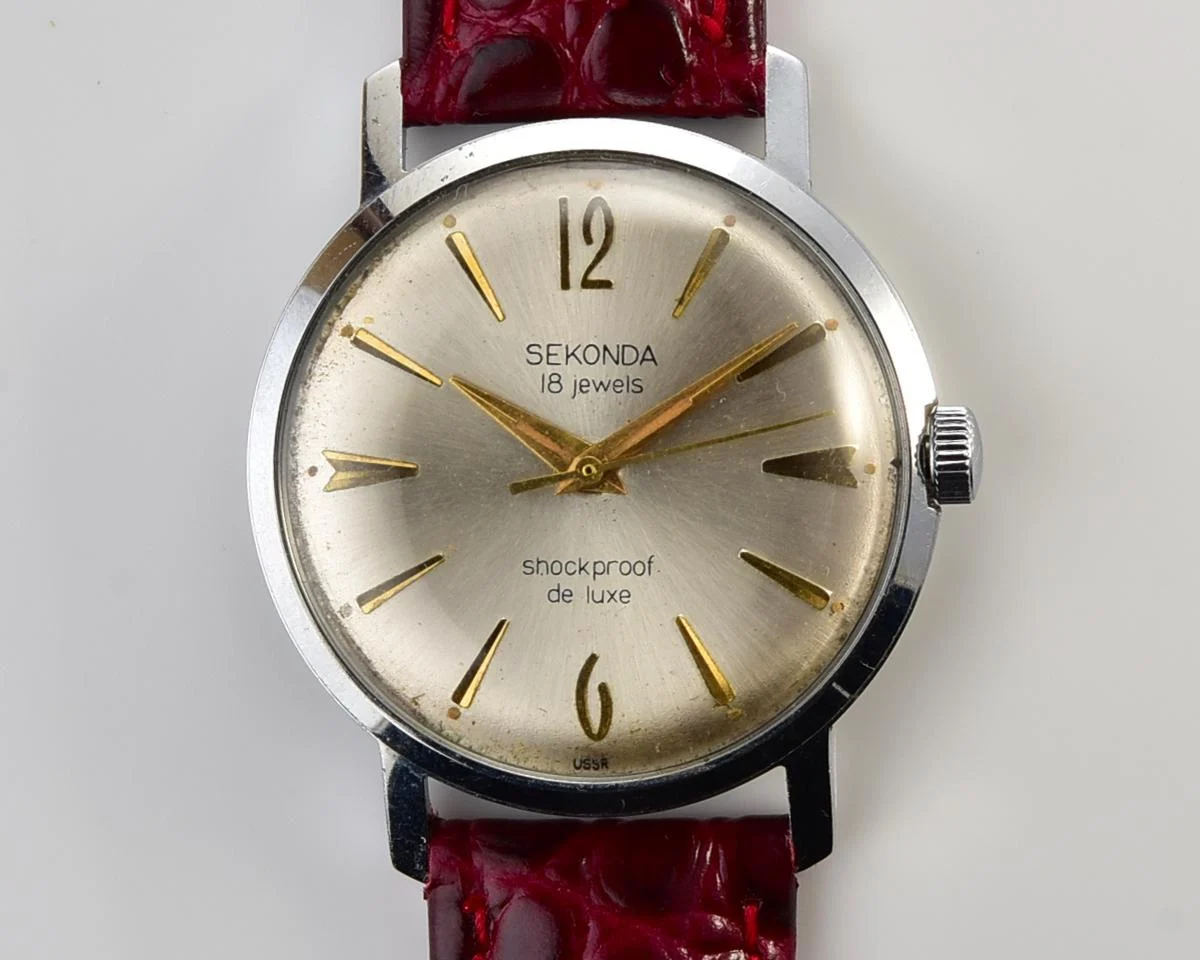 Soviet vintage Sekonda mechanical wrist watch