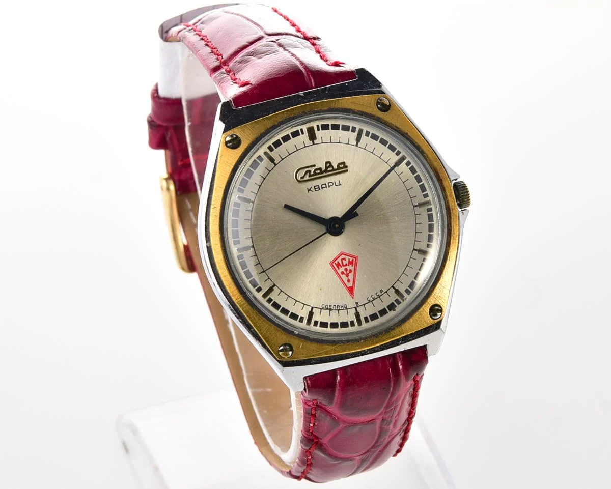 Soviet Slava with quartz movement