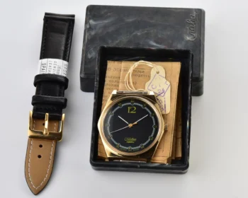 TIME CAPSULE: Soviet gold-plated wrist watch Slava with quartz movement – New Old Stock (NOS)!