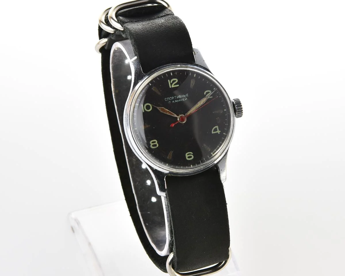 Excellent condition vintage Soviet Sportivnie mechanical watch - 1st quarter 1956!