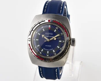 Soviet Vostok Amphibia watch, stainless steel tonneau case