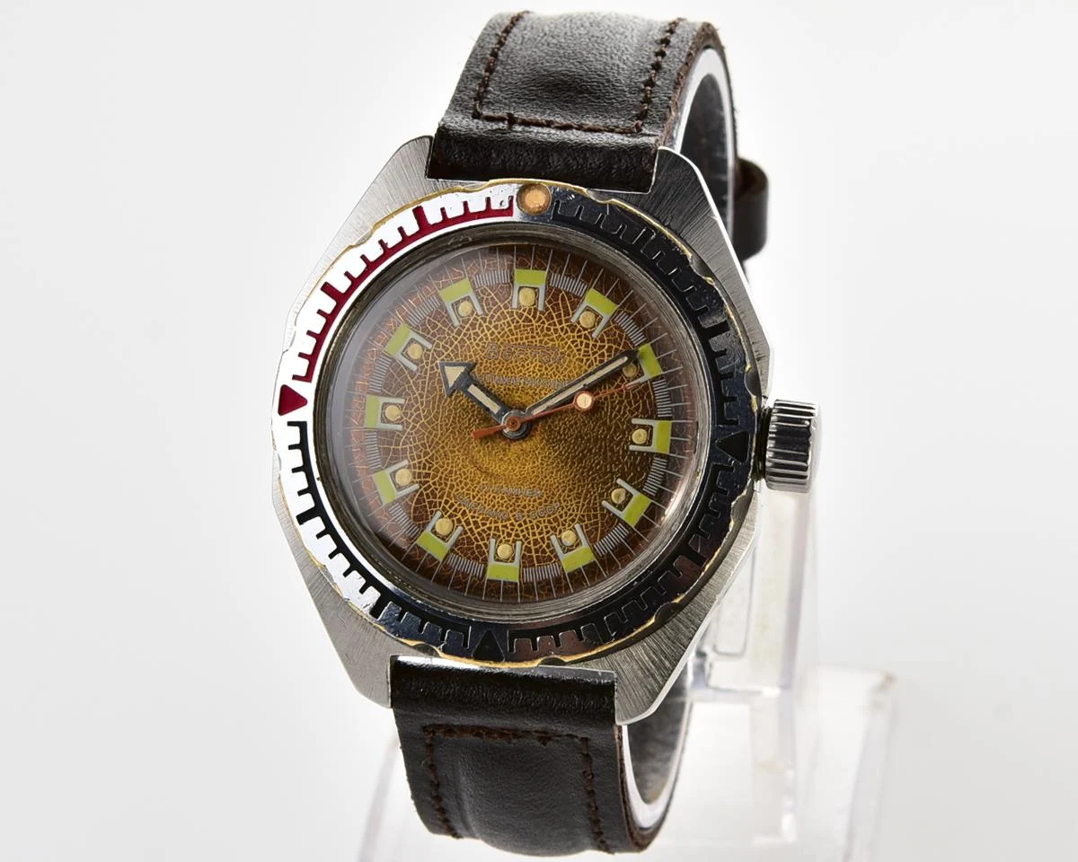 Soviet Vostok Amphibia mechanical wristwatch