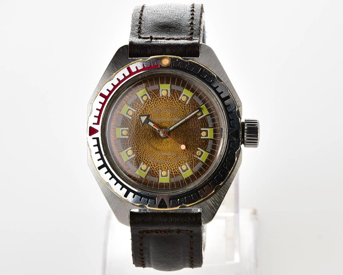 Soviet Vostok Amphibia mechanical wristwatch