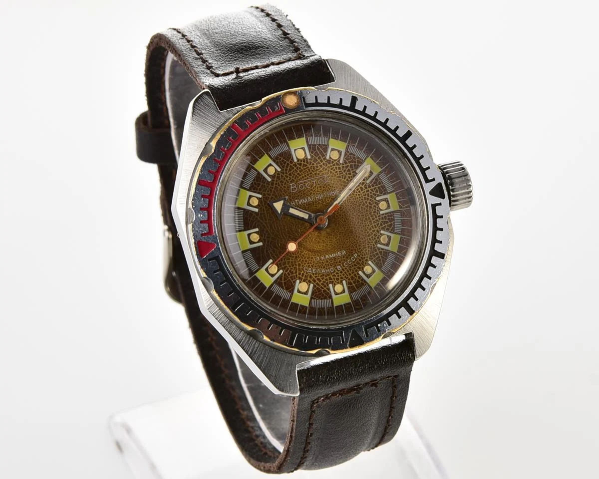 Soviet Vostok Amphibia mechanical wristwatch