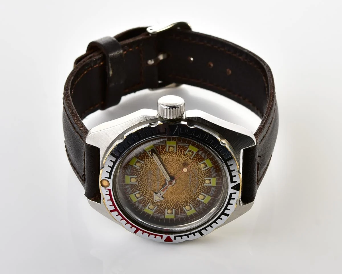 Soviet Vostok Amphibia mechanical wristwatch