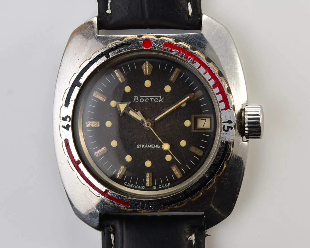 Massive Soviet Vostok Amphibia - ministry case with automatic self winding movement