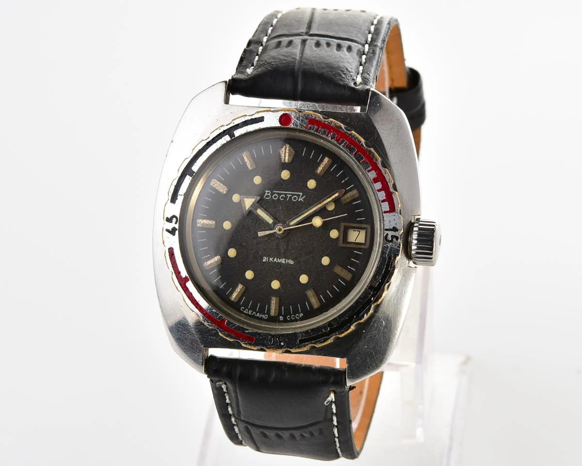 Massive Soviet Vostok Amphibia - ministry case with automatic self winding movement