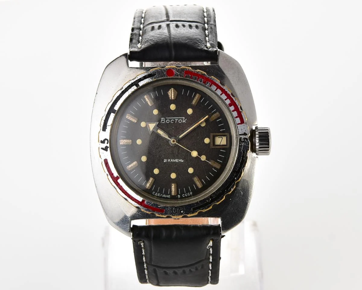 Massive Soviet Vostok Amphibia - ministry case with automatic self winding movement
