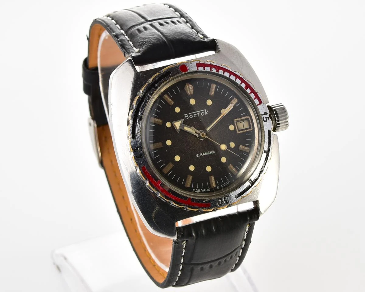 Massive Soviet Vostok Amphibia - ministry case with automatic self winding movement