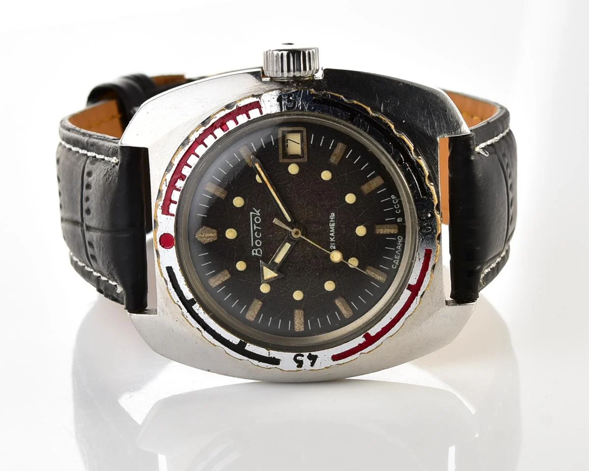 Massive Soviet Vostok Amphibia - ministry case with automatic self winding movement