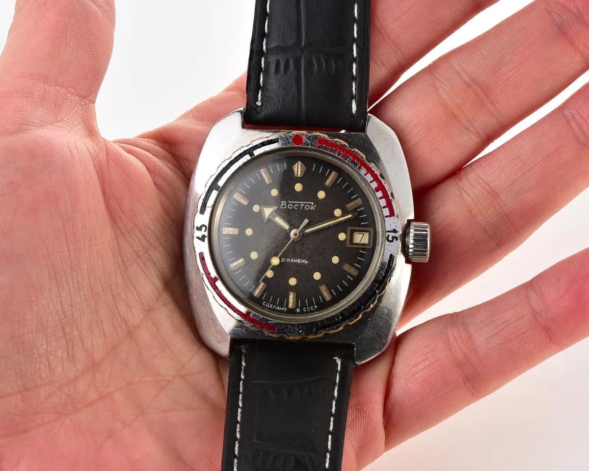 Massive Soviet Vostok Amphibia - ministry case with automatic self winding movement