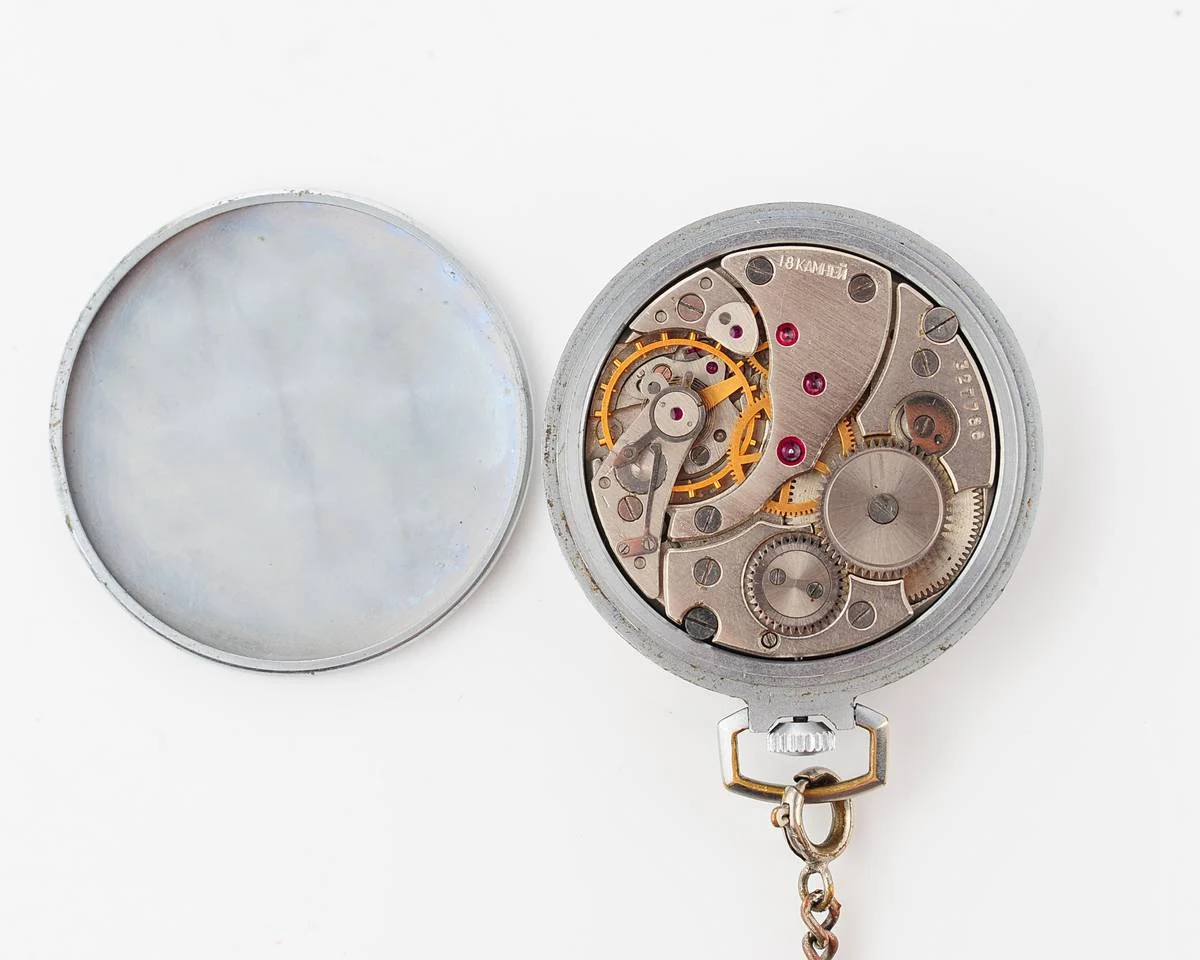 Molnija open face vintage Soviet pocket watch with precision balance!
