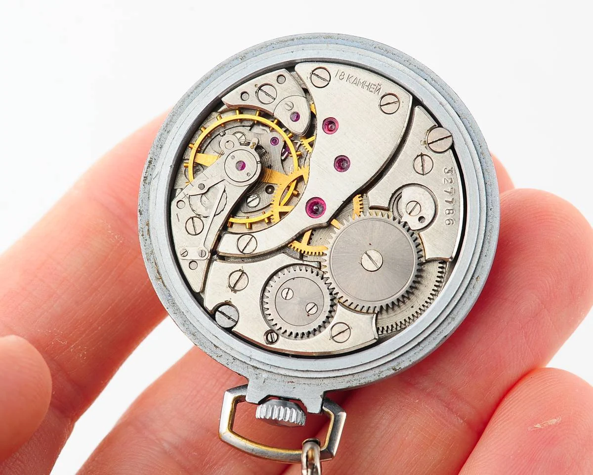 watch Molnija open face thin roman Precision balance 11370-0065