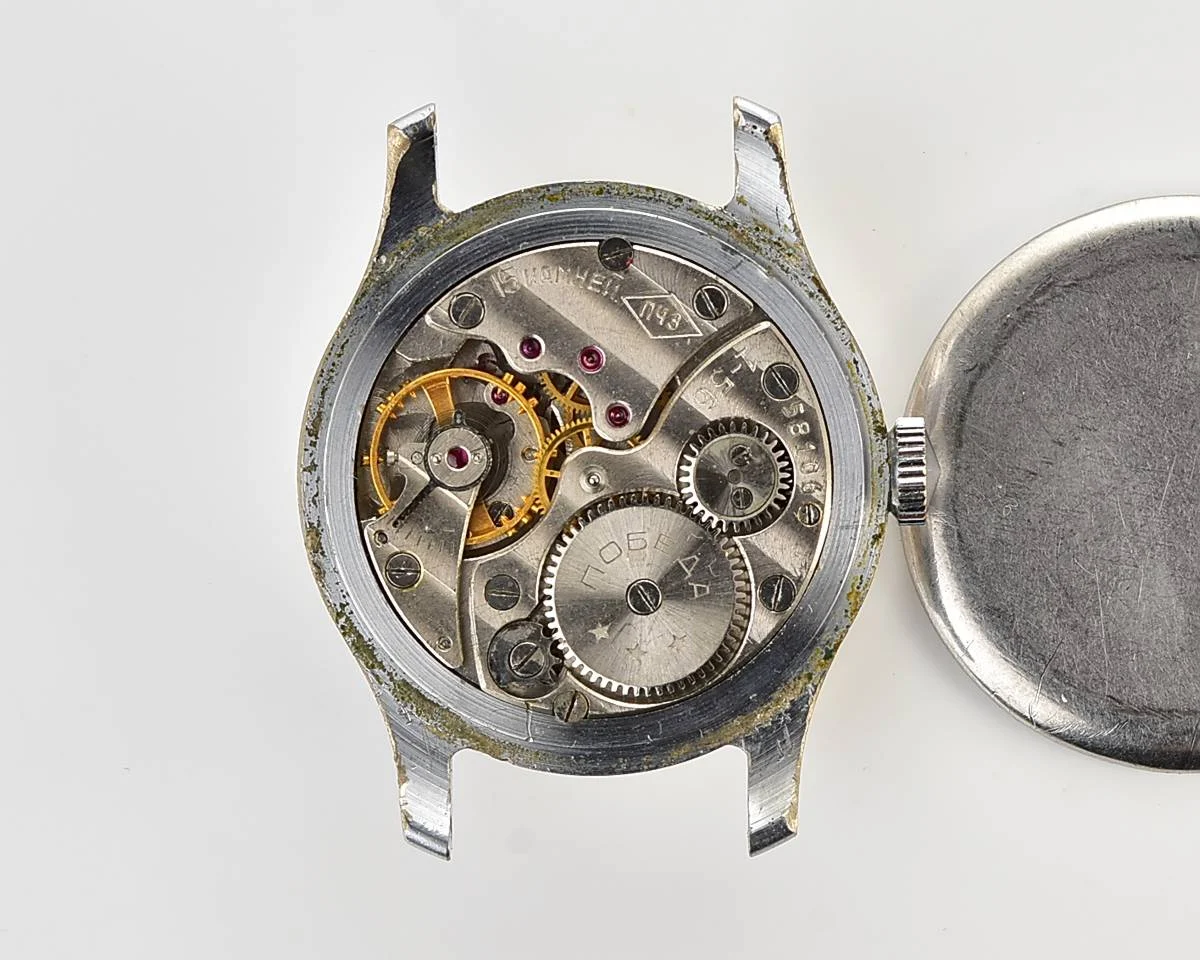Vintage Soviet mechanical Pobeda wrist watch, PChZ, 1st quarter 1956!