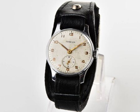 Vintage soviet mechanical POBEDA wrist watch, PChZ, 1st quarter 1956!