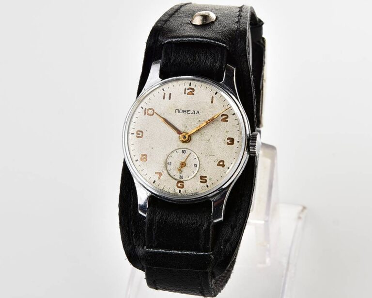 Vintage soviet mechanical POBEDA wrist watch, PChZ, 1st quarter 1956!