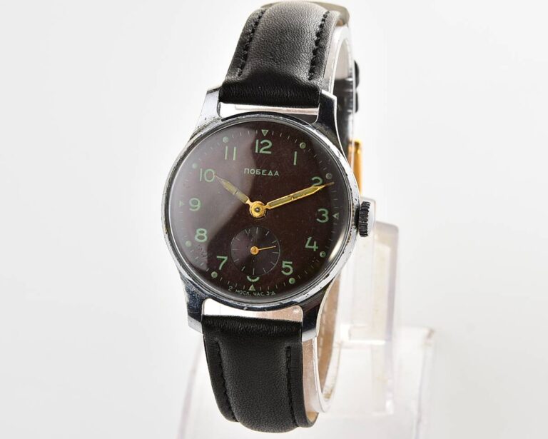 Excellent condition vintage soviet mechanical POBEDA wrist watch, 2MChZ from 2nd quarter of 1956