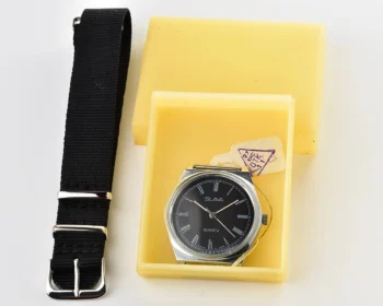 Soviet Slava with quartz movement with box & NATO strap