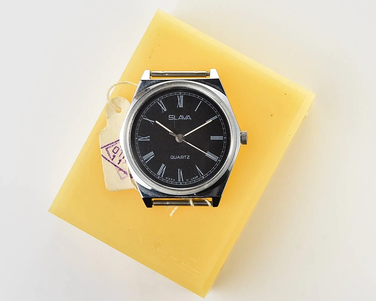 Soviet Slava with quartz movement with box & NATO strap