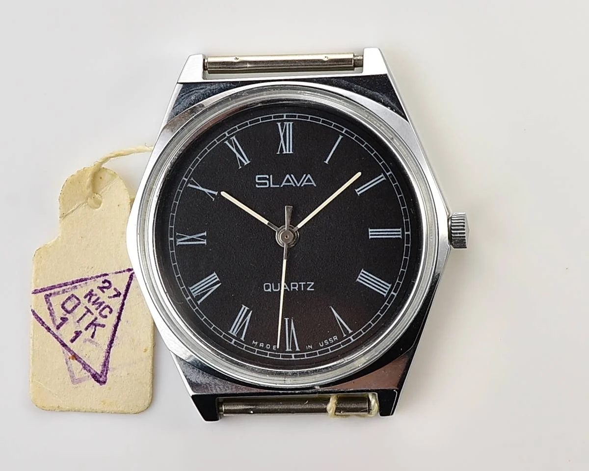 Soviet Slava with quartz movement with box & NATO strap