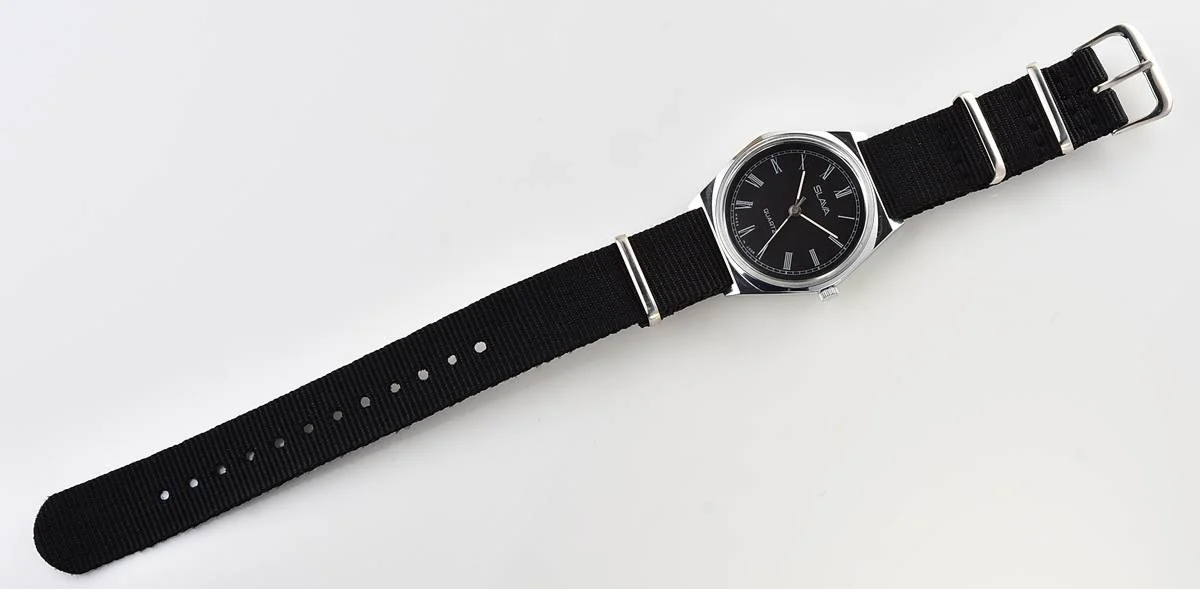 Soviet Slava with quartz movement with box & NATO strap