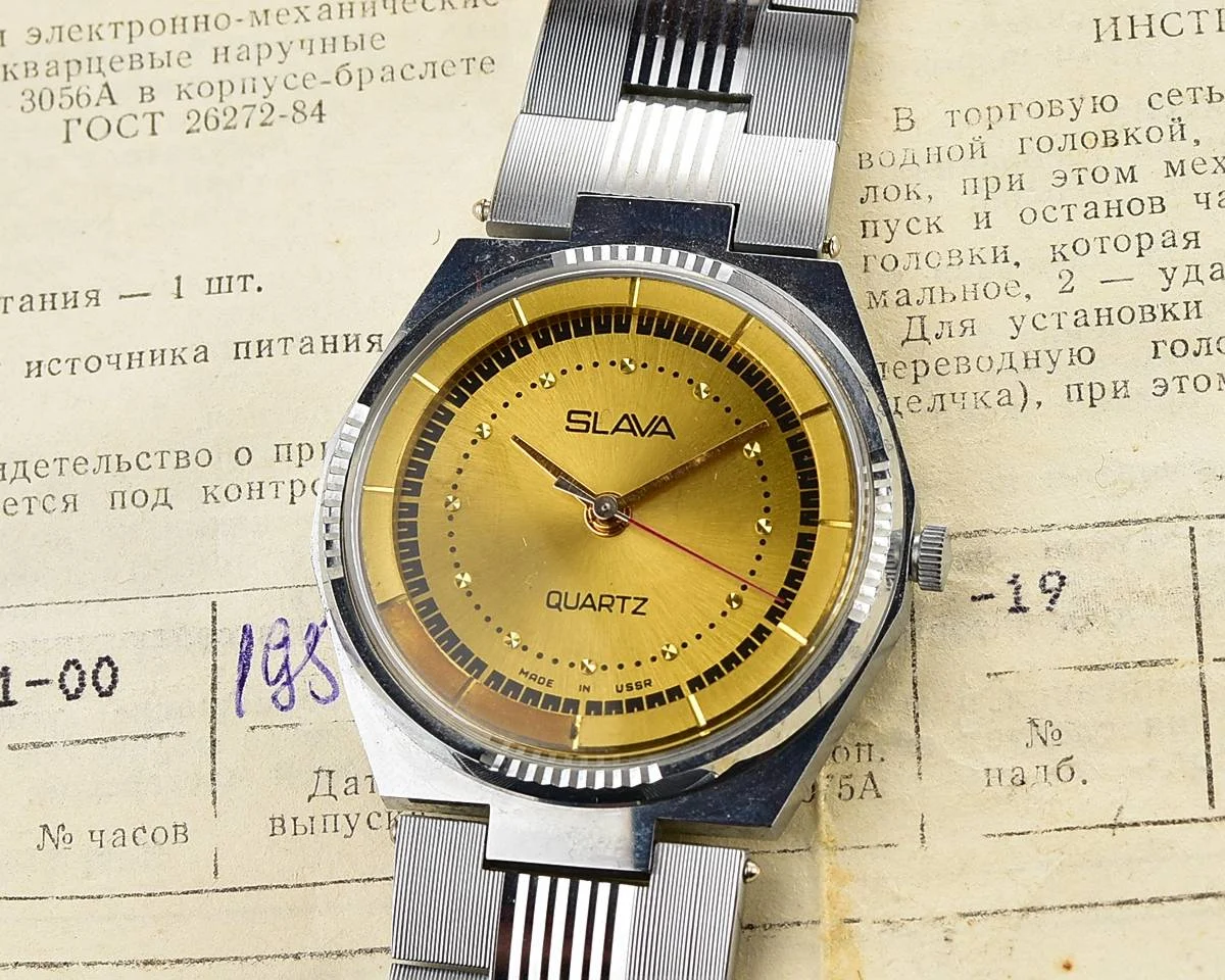 TIME CAPSULE: Soviet Slava with quartz movement – New Old Stock (NOS)!