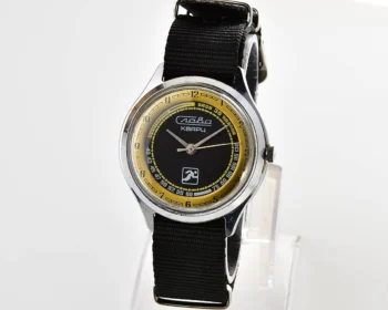 Soviet quartz Slava "Sport" with pulse scale!