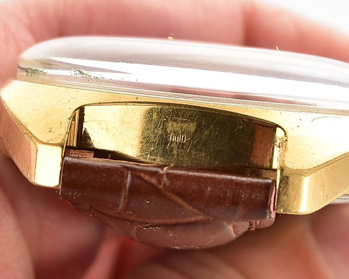 Slava gold-plated Soviet mechanical vintage watch