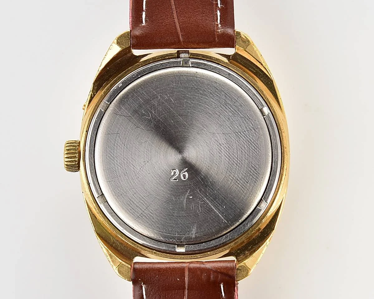 Slava gold-plated Soviet mechanical vintage watch