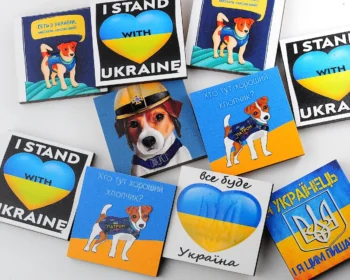 🇺🇦 Fridge magnet: Dog Patron and others - 100% of revenue goes to Ukrainian Armed Forces