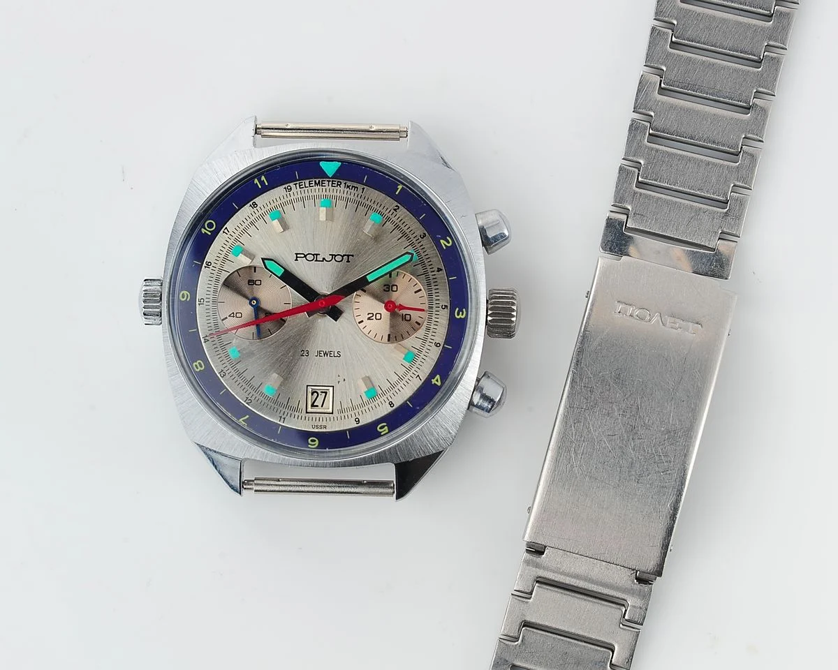 watch Poljot 3133 Chronographer silver 12414-SCS_2238