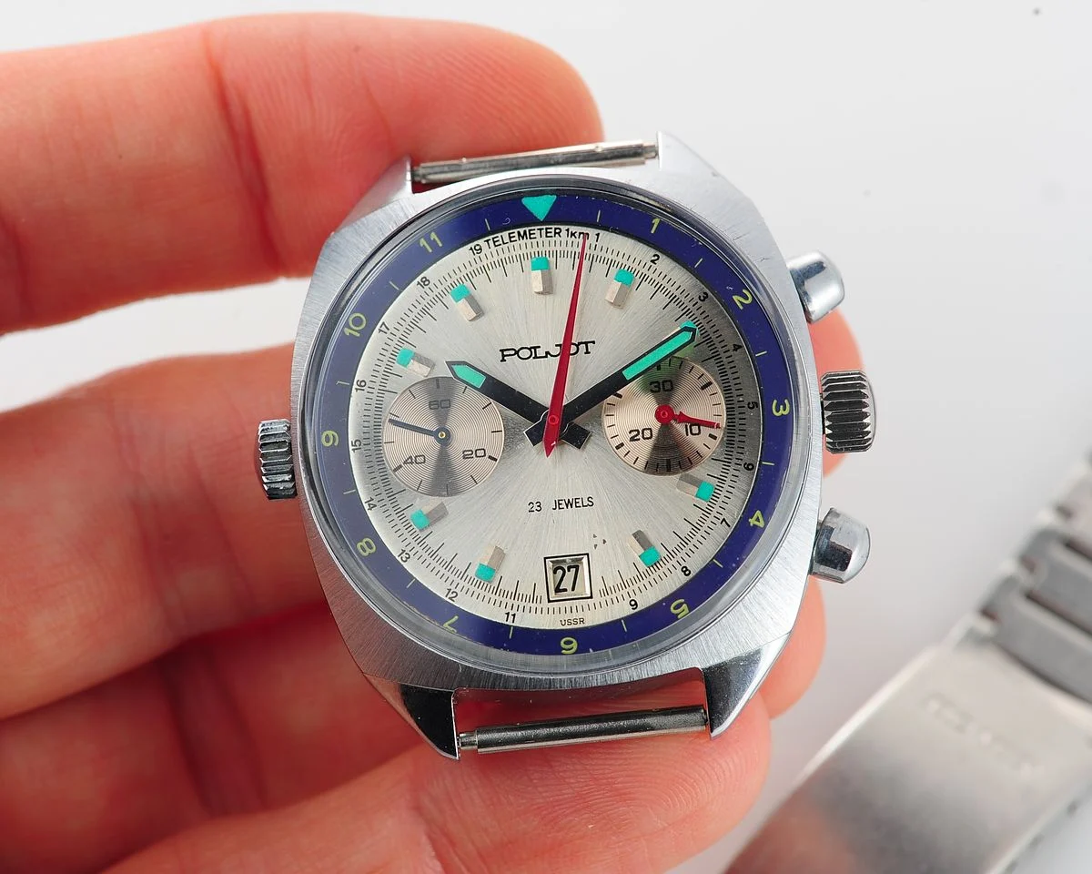 Poljot Chronograph 3133, USSR dial + bracelet!