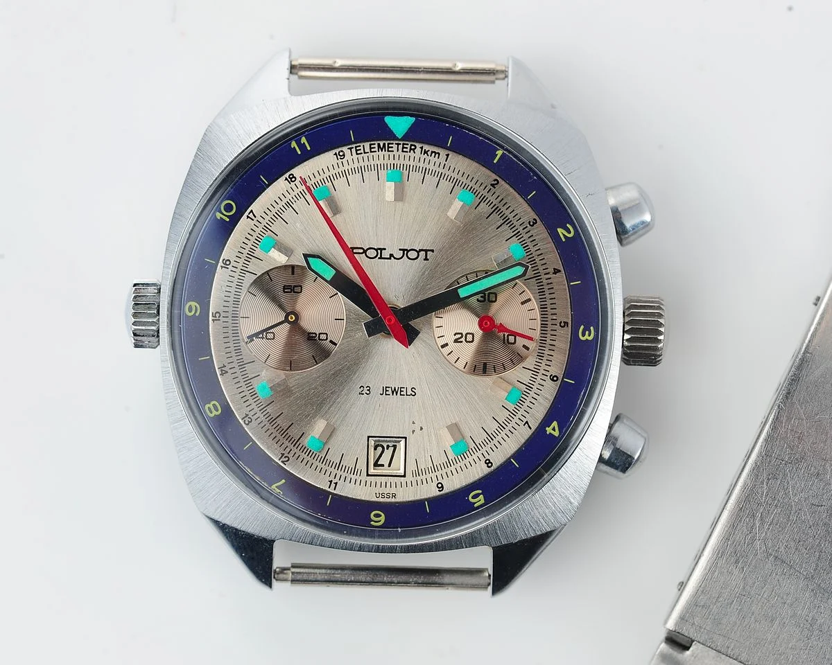 watch Poljot 3133 Chronographer silver 12414-SCS_2247