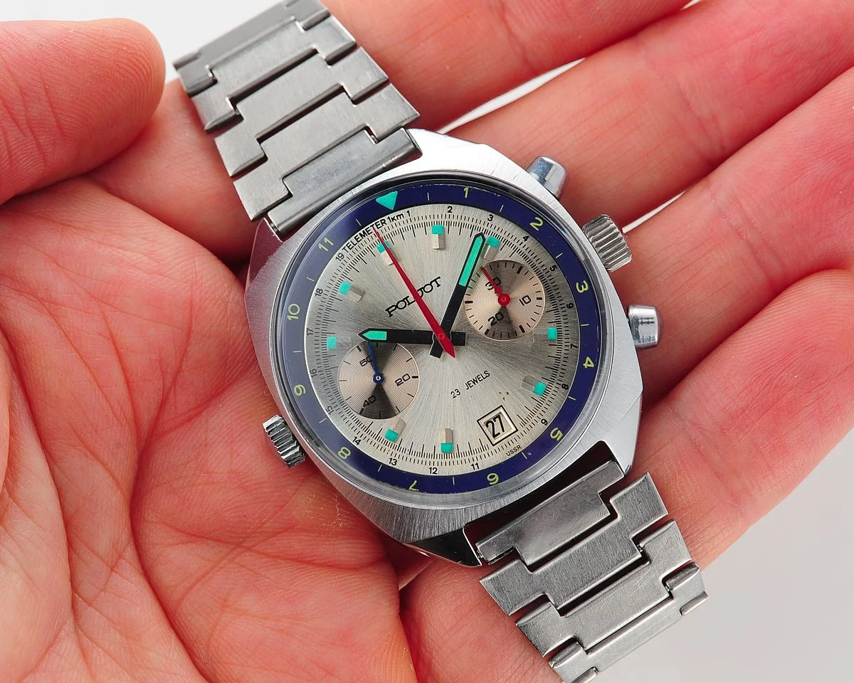 watch Poljot 3133 Chronographer silver 12414-SCS_2253