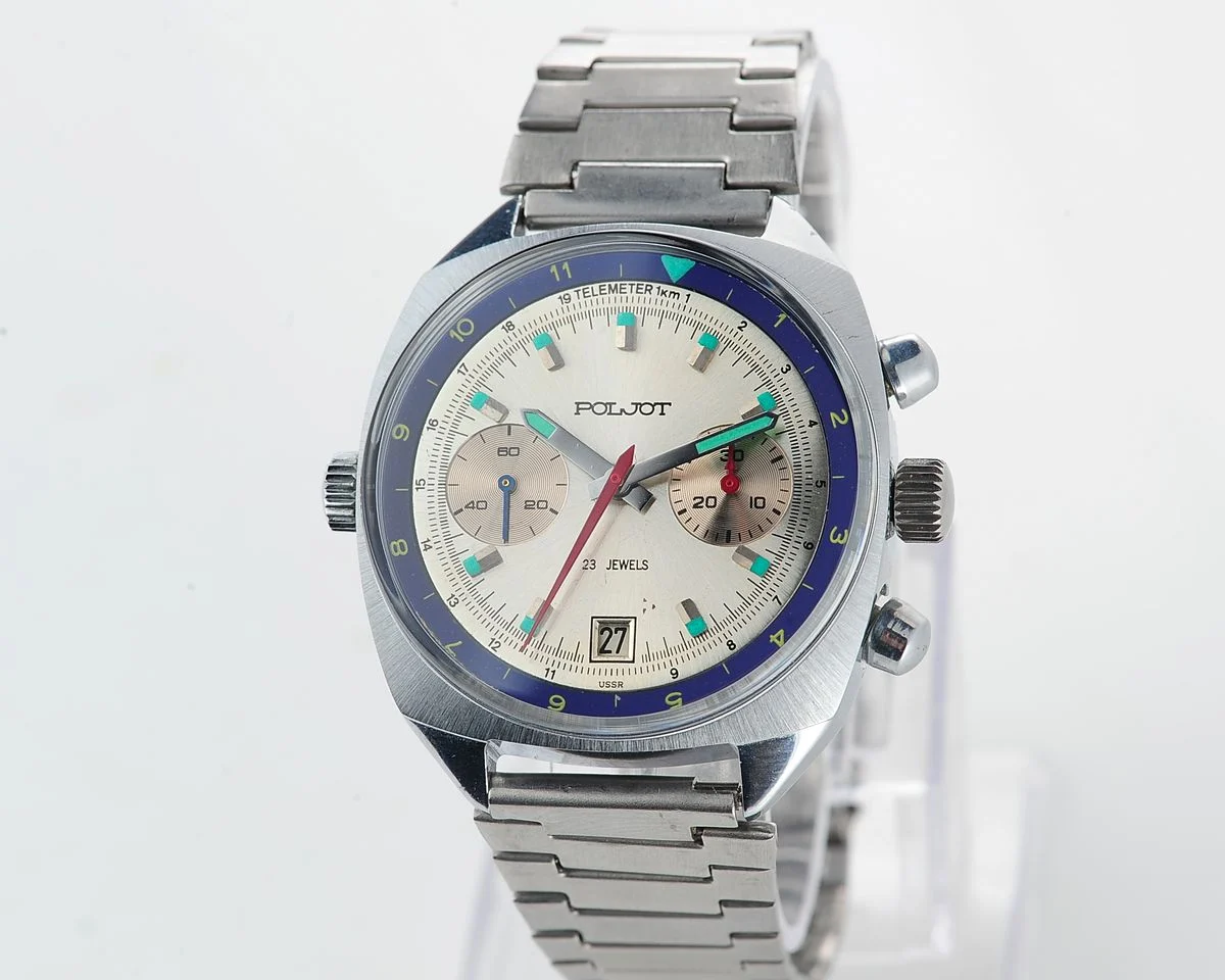 Poljot Chronograph 3133, USSR dial + bracelet!