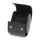 Leather Travel & Display Case - black +$22.95
