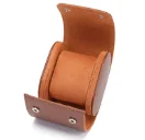 Leather Travel & Display Case - brown +$19.95
