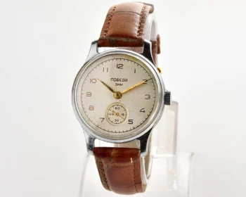 Vintage Soviet mechanical watch Pobeda, 2nd quarter of 1956