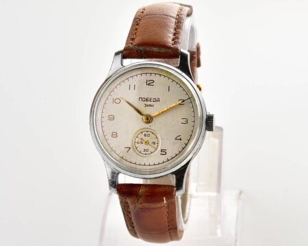 Vintage soviet mechanical watch POBEDA, 2nd quarter of 1956