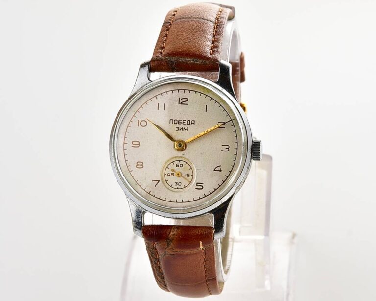 Vintage soviet mechanical watch POBEDA, 2nd quarter of 1956