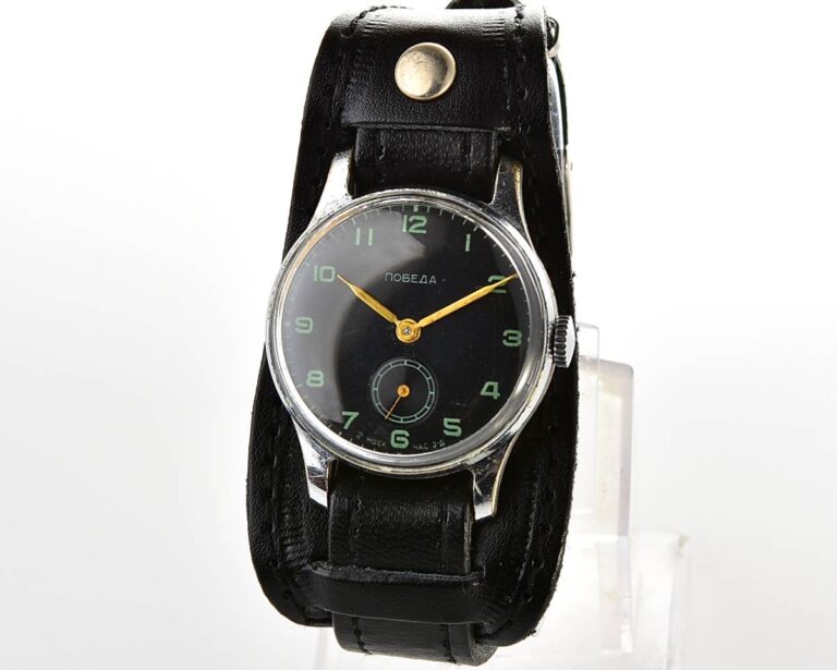Vintage soviet mechanical POBEDA wrist watch, 2MChZ from 2nd quarter 1958