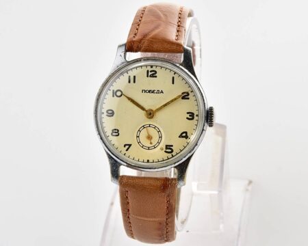 Vintage soviet mechanical POBEDA watch, 2MChZ from 1st quarter 1957