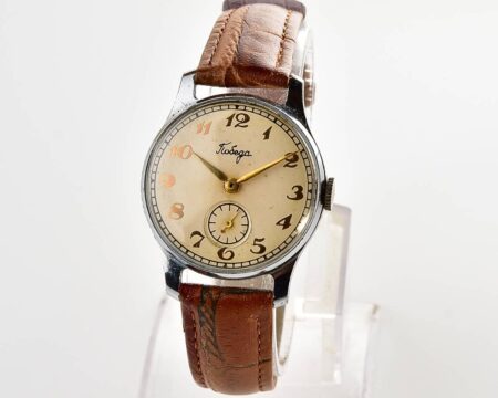 Vintage soviet mechanical POBEDA wrist watch, PChZ, 1st quarter 1957!