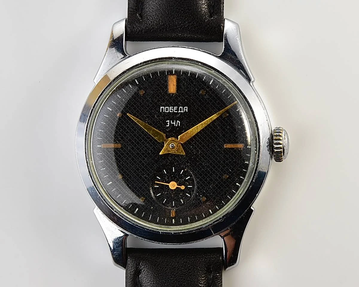 Vintage Soviet mechanical Pobeda wrist watch, PChZ