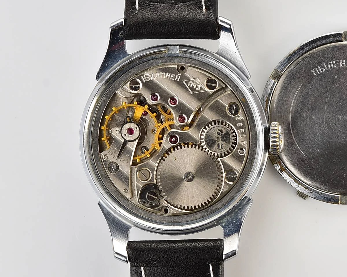 Vintage Soviet mechanical Pobeda wrist watch, PChZ