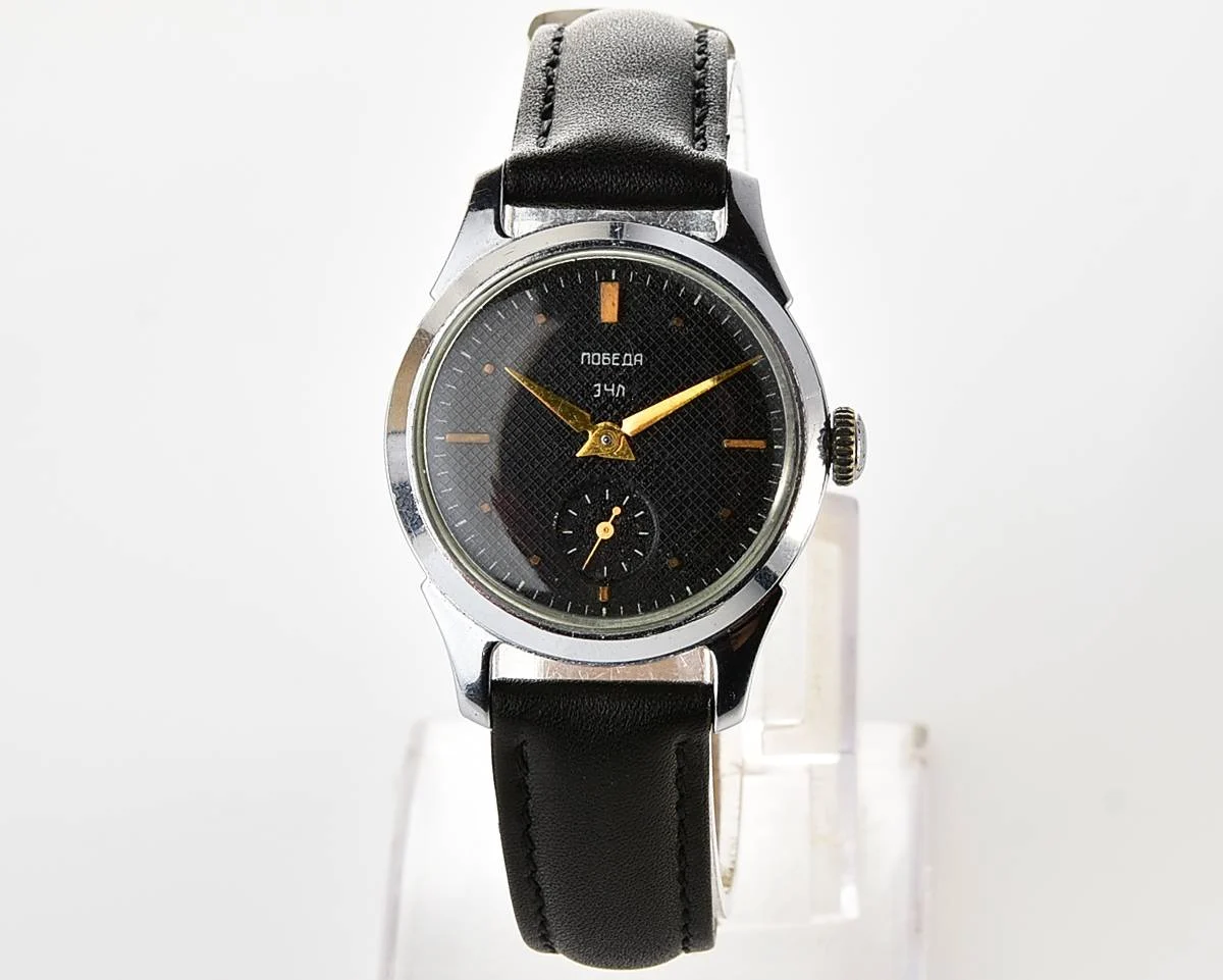Vintage Soviet mechanical Pobeda wrist watch, PChZ